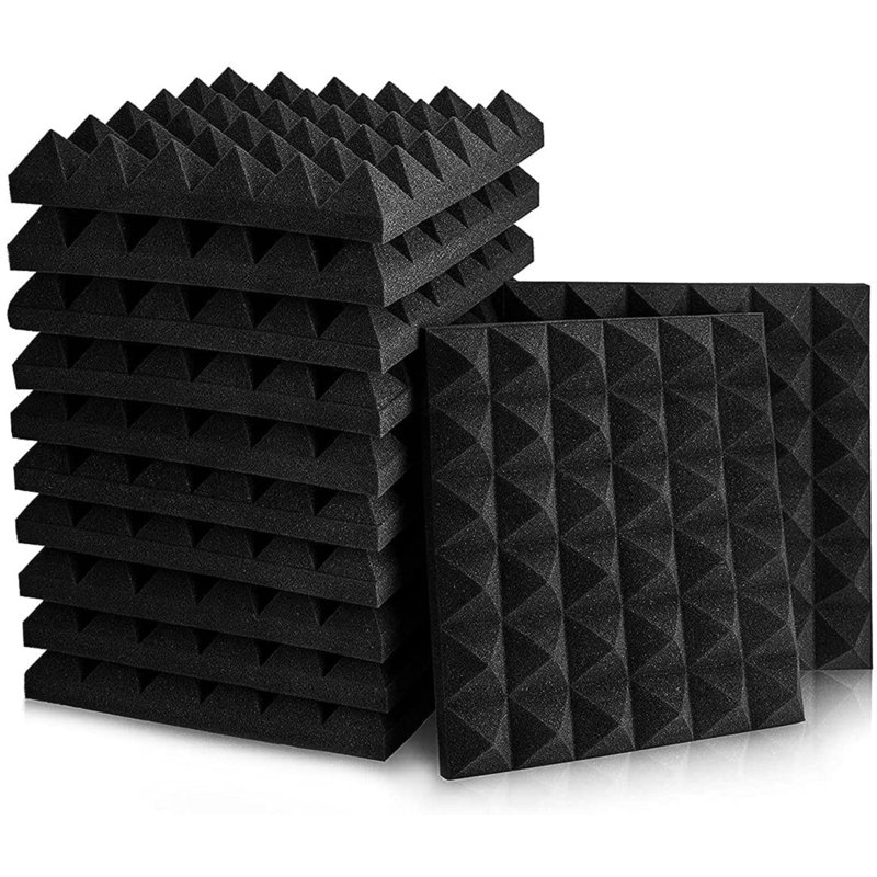 SWU 12 Pieces Sound Insulation Board Sound Insulation Foam Board Sound